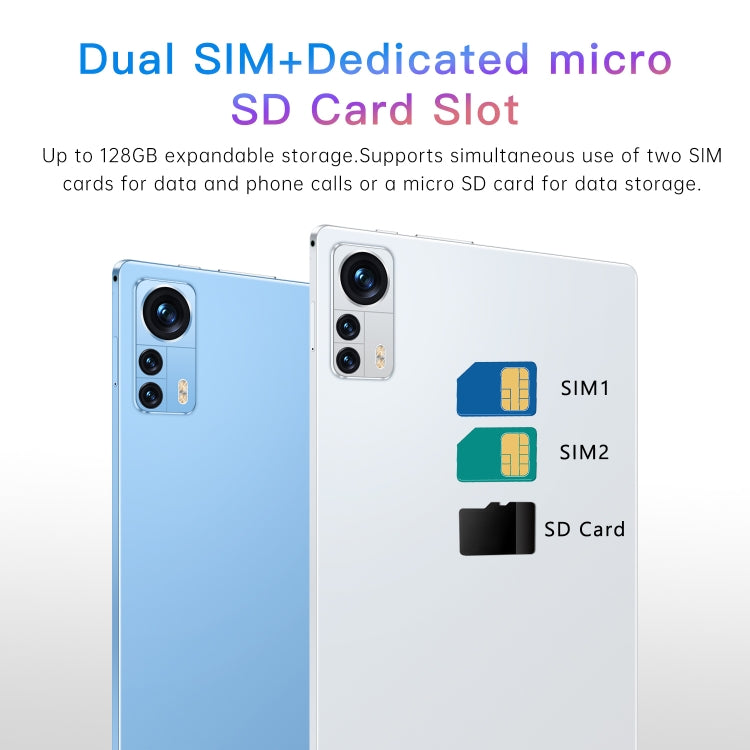 X12 4G LTE Tablet PC, 10.1 inch, 4GB+32GB, Android 8.1 MTK6750 Octa Core, Support Dual SIM, WiFi, Bluetooth, GPS(Gold) - 10.1 inch by PMC TechLife | Online Shopping South Africa | PMC TechLife