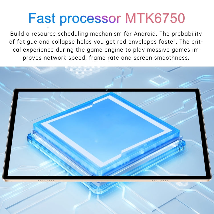 X12 4G LTE Tablet PC, 10.1 inch, 4GB+32GB, Android 8.1 MTK6750 Octa Core, Support Dual SIM, WiFi, Bluetooth, GPS(Blue) - 10.1 inch by PMC TechLife | Online Shopping South Africa | PMC TechLife