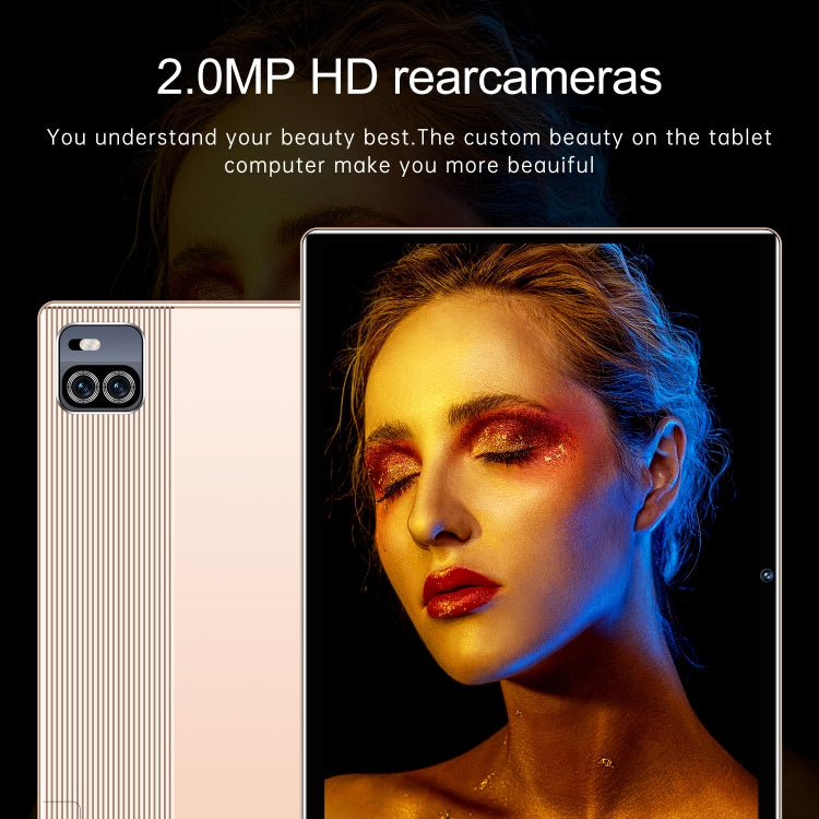 X101 3G Phone Call Tablet PC, 10.1 inch, 2GB+16GB, Android 5.1 MT6592 Octa Core, Support Dual SIM, WiFi, Bluetooth, GPS (Gold) - 10.1 inch by PMC TechLife | Online Shopping South Africa | PMC TechLife