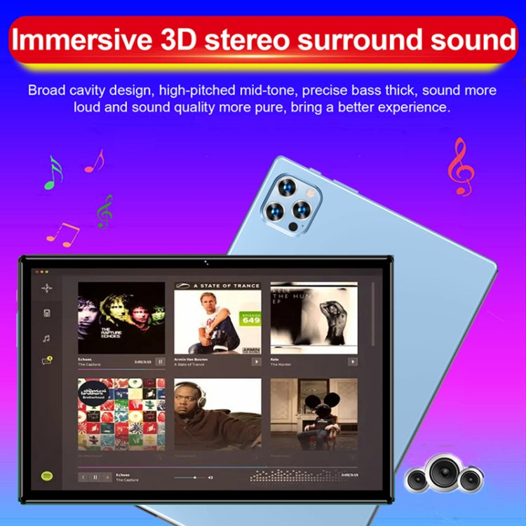 P60 4G Phone Call Tablet PC, 10.1 inch, 4GB+64GB, Android 8.0 MTK6797 Deca Core 2.1GHz, Dual SIM, Support GPS, OTG, WiFi, BT (Blue) - 10.1 inch by PMC TechLife | Online Shopping South Africa | PMC TechLife