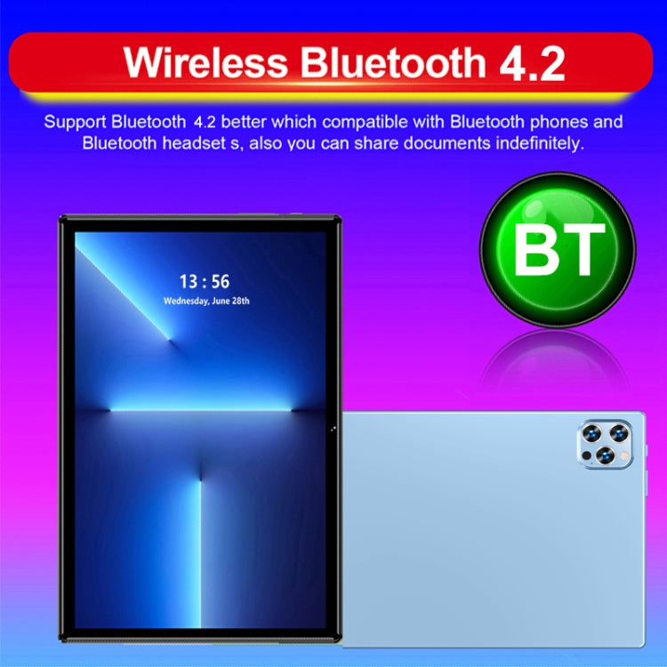 P60 4G Phone Call Tablet PC, 10.1 inch, 4GB+64GB, Android 8.0 MTK6797 Deca Core 2.1GHz, Dual SIM, Support GPS, OTG, WiFi, BT (Blue) - 10.1 inch by PMC TechLife | Online Shopping South Africa | PMC TechLife