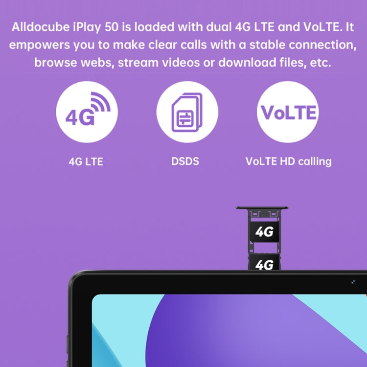 ALLDOCUBE iPlay 50 4G LTE Tablet, 10.4 inch, 6GB+128GB, Android 12 UNISOC T618 Octa Core 2.0GHz, Support GPS & BT & Dual Band WiFi & Dual SIM (Grey) - free shipping - PMC TechLife - Order now!