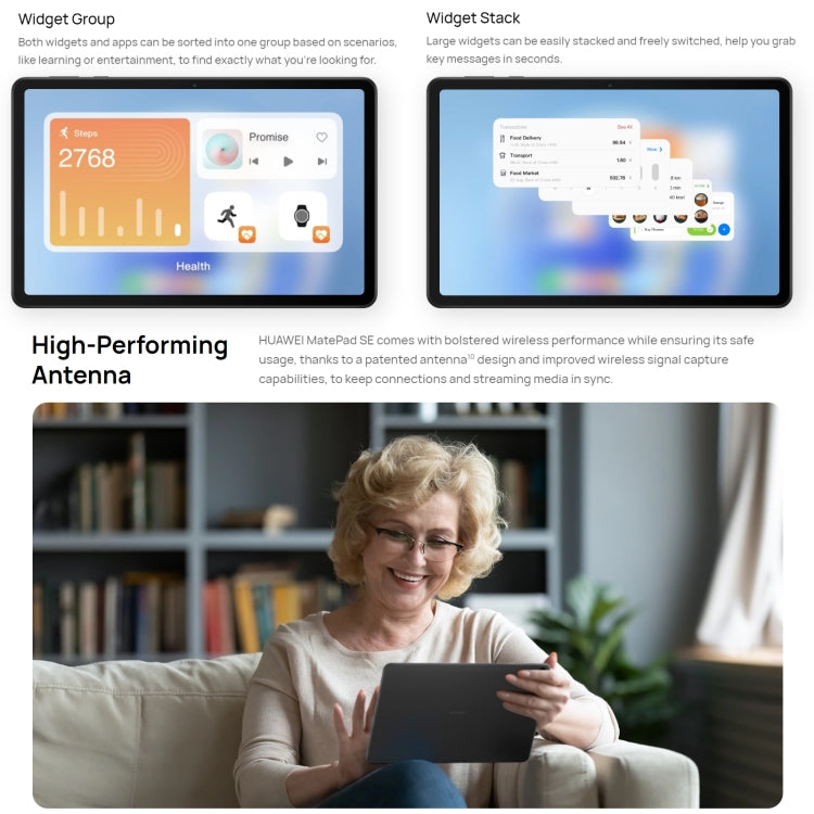 HUAWEI MatePad SE Wi-Fi, 10.4 inch, 6GB+128GB, HarmonyOS 3 Qualcomm Snapdragon 680 Octa Core, Support Dual WiFi / BT, Not Support Google Play(Black) - free shipping - PMC TechLife - Order now!