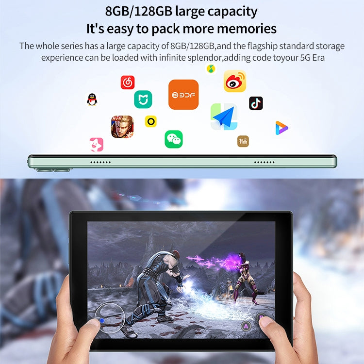 BDF P50 4G LTE Tablet PC, 10.1 inch, 8GB+128GB, Android 12.0 MTK6762 Octa Core, Support Dual SIM & Bluetooth & WiFi, EU Plug(White) - free shipping - PMC TechLife - Order now!
