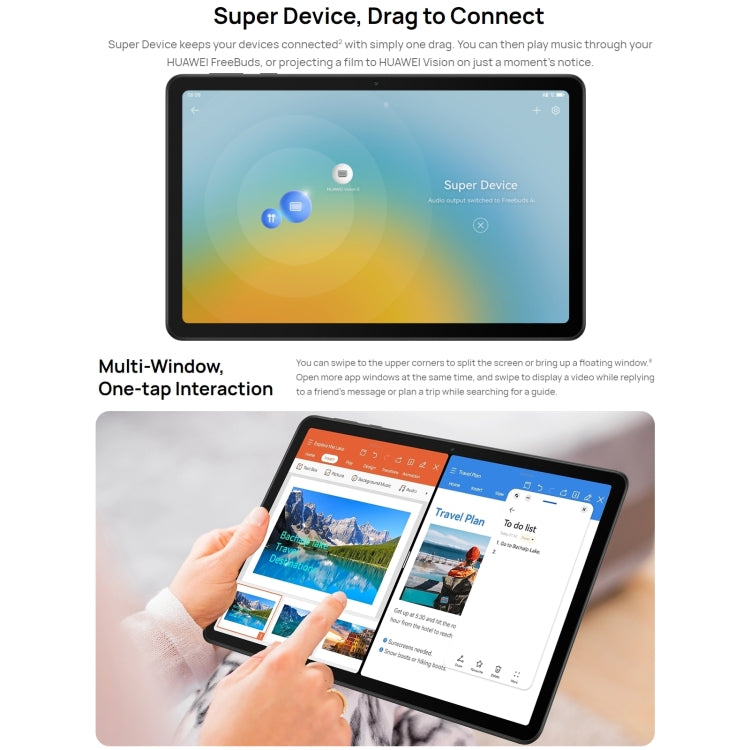HUAWEI MatePad SE, 10.4 inch, 6GB+128GB, HarmonyOS 3 Qualcomm Snapdragon 680 Octa Core, Support Dual WiFi / BT, Network: 4G, Not Support Google Play(Black) - free shipping - PMC TechLife - Order now!
