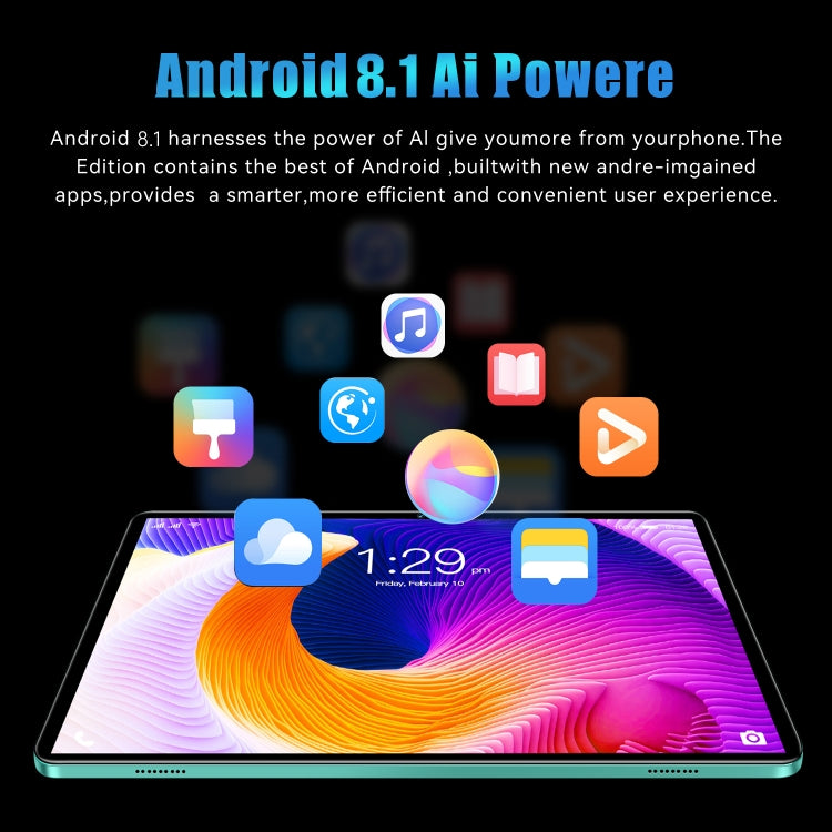 12S Pro 4G LTE Tablet PC, 10.1 inch, 4GB+64GB, Android 8.1  MTK6755 Octa-core 2.0GHz, Support Dual SIM / WiFi / Bluetooth / GPS (White) - 10.1 inch by PMC TechLife | Online Shopping South Africa | PMC TechLife