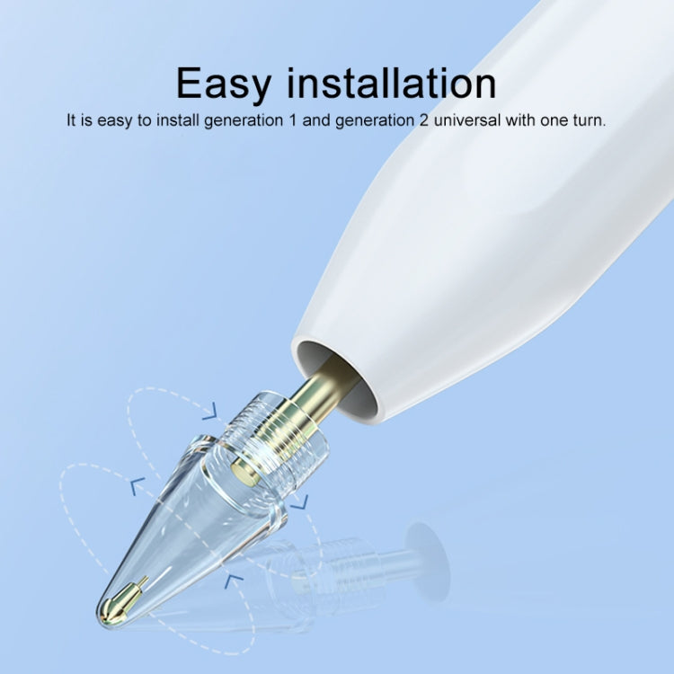 2 in 1 5.0 Crystal Diamond Needle + 7.0 Brass Spring Short Needle Stylus Pen Tip Set For Apple Pencil 1 / 2 - Pencil Accessories by PMC TechLife | Online Shopping South Africa | PMC TechLife