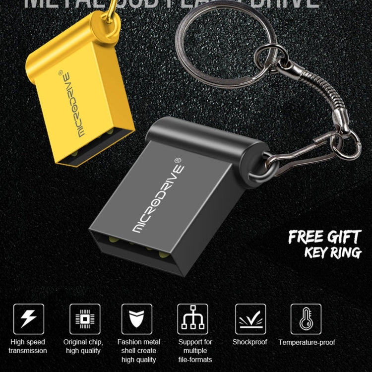 MicroDrive 64GB USB 2.0 Metal Mini USB Flash Drives U Disk (Black) - free shipping - PMC TechLife - Order now!