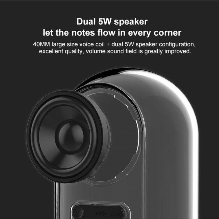 OVEVO True 3D TWS Magnetic Wireless Bluetooth Stereo Surround HiFi Speaker with Full Transparent Home - Mini Speaker by OVEVO | Online Shopping South Africa | PMC TechLife